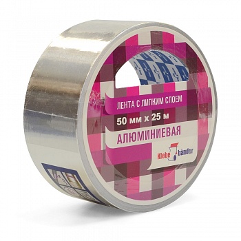 Алюминиевая лента, 50мм*25м, 50 мкм, в и/у, Klebebänder