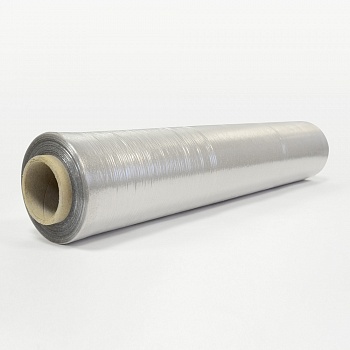 Стрейч-пленка вторичная, 500 мм, 17 мкм, 2 кг, серая, ручная