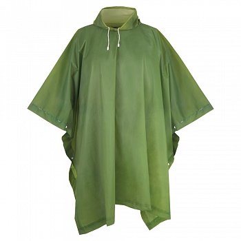Дождевик «ПОНЧО» EVA, зеленый, с чехлом, 120 мк