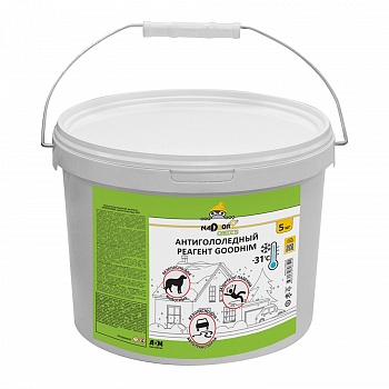 Антигололедный реагент (ведро), 5кг, до – 31°С, Nadzor Garden